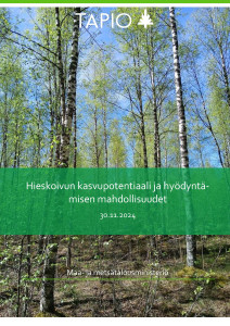 Hieskoivun kasvupotentiaali ja hyödyntämisen mahdollisuudet tulosraportin kansikuva